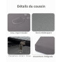 OutStep Coussins de Banc d'extérieur, Coussins d'assise renforcés et imperméables, Coussin de Banc Haute densité avec Dessous an