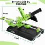SWAWIS Support de meuleuse d'angle pour barre de traction multifonction 100/115/125