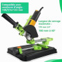 SWAWIS Support de meuleuse d'angle pour barre de traction multifonction 100/115/125