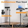 Support videoprojecteur pied videoprojecteur support projecteur sur trepied | rotation à 360°, base métallique robuste, supporte