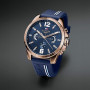 Tommy Hilfiger Montre Analogique Multifonction Quartz pour Hommes avec Bracelet en Silicone, en Acier Inoxydable ou en Cuir, sou