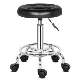 Alightup Tabouret de Bureau Tabouret à roulettes Rotation à 360° Noir | Chaise a Roulette Salon de Massage Cuisine Bureau Hauteu