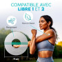 Protection Capteur Diabete - 45 x Patch Freestyle Libre 2 - Transparent, Durable, Sans Colle au Centre, Non Irritant, Facile à A