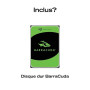 Seagate 2ToBarraCuda Disque Dur Interne | SATA 6 Gb/s (ST2000DMZ08) | 7200 tr/min. HDD bureau pour stockage PC quotidien, gaming
