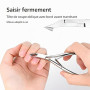 ZXfad 2pcs Coupe Cuticule Ongle, Pince à Cuticules en acier Inoxydable, Ciseaux à Cuticules, Outils pour les Ongles et la Pédicu