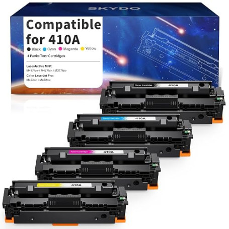 Toner 410A Compatible pour HP 410A CF410A Toner 410X CF410X pour HP Color LaserJet Pro MFP M477fdw M477fnw M477fdn M377dw M452dn