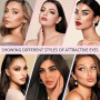 LUFFLOK 640pcs Kit Extension Cils Individuels 30D+40D+50D+60D Faux Cils | Faux Cils Bouquet Volume Russian D Curl DIY Extensions