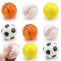 Lot de 8 Balle Anti-Stress, Boule Antistress de Sport pour Enfants et Adultes, PU Souple Balle Anti Stress, pour Soulager l'anxi