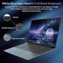 PC Portable 15,6 Pouces 16Go RAM 512Go SSD Celeron N5095, Ordinateur Portable FHD 1920x1080, WiFi Bluetooth, Lecteur d’Empreinte