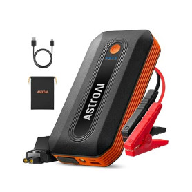 AstroAI Booster Batterie Voiture, Démarreur Batterie Voiture Portable 12V | pour 5,5L Diesel /7,0L Essence, Compact avec Protect