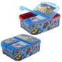 STOR Boîte à Sandwich Hot Wheels Enfant 3 Compartiments 2156ml - Lunch Box Scolaire Sans BPA pour École Maternelle