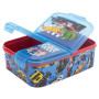 STOR Boîte à Sandwich Hot Wheels Enfant 3 Compartiments 2156ml - Lunch Box Scolaire Sans BPA pour École Maternelle