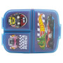 STOR Boîte à Sandwich Hot Wheels Enfant 3 Compartiments 2156ml - Lunch Box Scolaire Sans BPA pour École Maternelle