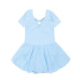 Bezioner Ballet Robe Filles Danse Justaucorps V-Cou Costume Fille Jupe Tutu Manche Courte