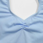 Bezioner Ballet Robe Filles Danse Justaucorps V-Cou Costume Fille Jupe Tutu Manche Courte