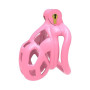 B2-Ceinture de chasteté Set de 4 cockrings Rose Sissy Sex Toy Cage de chasteté Cage de chasteté respirante avec Invisible Lock D