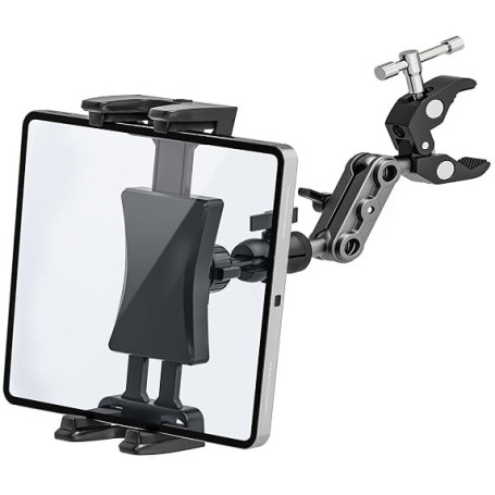 Support Tendak pour iPad et tablettes, 360° réglable, compatible Pro 12,9, Air Mini, Surface Pro, Galaxy Tab, tous les téléphone