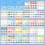 Laconile 240 Stylos Gel pour Coloriage Adulte – Pointe Fine 0,6 mm – Gel Pen pour Scrapbooking, Dessin, Écriture, Griffonnage, J