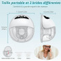 YGiTK Tire-Lait Électrique Mains Libres, Lot de 2, Forte Aspiration, 4 Modes & 12 Niveaux, Silencieux et Portable, Bride 27 mm a