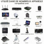 LEYF Alimentation Universelle 12V DC 3A, AC 100-240V 50/60Hz, Adaptateur, Enfichable/Longueur de Câble 100cm (fiche Jack 5.5 – 2
