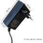 LEYF Alimentation Universelle 12V DC 3A, AC 100-240V 50/60Hz, Adaptateur, Enfichable/Longueur de Câble 100cm (fiche Jack 5.5 – 2