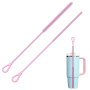 JiaYuan 2 Pièces Goupillon Paille Silicone,Goupillon paille gourde | 6 mm et 9 mm Goupillon silicone,Poignée Antidérapante Soupl