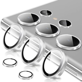 Oelrstfe Caméra Arrière Protection pour Samsung Galaxy S24 Ultra Verre Trempé,Protecteur Objectif Lentille,9H Dureté HD Définiti