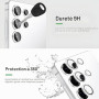 Coiwxmoi Protecteur d'Objectif de Caméra pour Samsung Galaxy S24 Ultra 5G,Dureté 9H Verre Trempé Protection,Glitter Camera Arriè