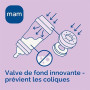 MAM Kit de biberon anti-coliques 160 ml avec tétine taille 1 à partir de la naissance//avec sucette MAM en silicone 0-6