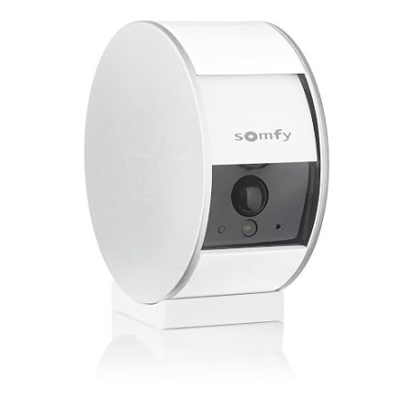 somfy 2401507 - Indoor Camera, Caméras avec volet motorisé, Compatible : Alexa, Google Home et Tahoma, Vision Nocturne, Détectio