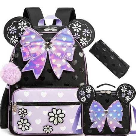HTgroce Cartable Fille Primaire cm1 Sac Ecole Fille Enfant Rentree Scolaire