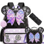 HTgroce Cartable Fille Primaire cm1 Sac Ecole Fille Enfant Rentree Scolaire