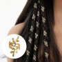 Lot de 40 bijoux de cheveux pour dreadlocks - Réglables - En métal - Pour cheveux - Pinces à cheveux en spirale - Accessoires de