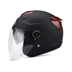 Galatée Casque Adulte à Double Visière. Coque Rigide en Abs, Couche De Protection Eps Renforcée, Boucle à Dégagement Rapide en 7