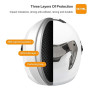Galatée Casque Adulte à Double Visière. Coque Rigide en Abs, Couche De Protection Eps Renforcée, Boucle à Dégagement Rapide en 7