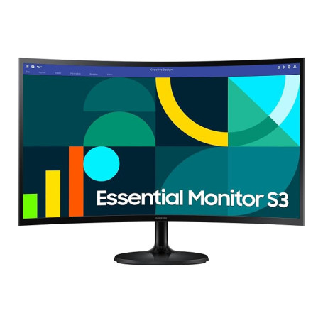 Samsung Ecran PC S30GD, Taille 24", Dalle IPS, Résolution FHD (1920x1080), 100Hz, VESA 100 x 100 , Contraste 1000:1, Eye Saver M
