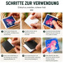 Lot de 25 aimants photo transparents en acrylique avec dos adhésif et plaque magnétique, aimants à personnaliser soi-même pour t