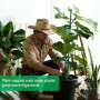 Tuteurs pour Plantes 115 Pièces avec 20 Tuteur Plante, 40 Tiges Plantes Clips,15 Tiges Tube d'extension, 1M Bande Velcro, Tuteur