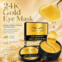 60 Pièces Masques Yeux Or, Patch Yeux Hydrogel Hydratants, Anti Cerne | Collagène, Soin Hydratant Intense, Réduit les Rides et R