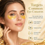 60 Pièces Masques Yeux Or, Patch Yeux Hydrogel Hydratants, Anti Cerne | Collagène, Soin Hydratant Intense, Réduit les Rides et R