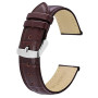BISONSTRAP Bracelets de Montre, Cuir Gaufré Crocodile, Largeur de Bande - 18mm 19mm 20mm 22mm 24mm 26mm