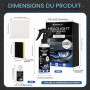 Kit Rénovateur Phare Voiture, Kit Polissage Voiture, Rénovateur Phare, Élimine Rayures et Jaunissement, Restaure Transparence, l