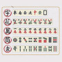 Set de Mahjong Mini EIMZU - Jeu de Plateau Traditionnel Chinois Avec 144 Pierres - Ensemble de Jeu de Table Portable