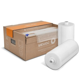 Wevac 2 Rouleaux Sous Vide Alimentaire avec 1 Boîte à Découper, sans BPA | 28cmx3000cm & 20x3000cm, Taille Personnalisée, Film S