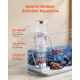 VEVOR Écumeur de Protéines 200-400 L Écumeur pour Aquariums d'eau de Mer, pour Éliminer Déchets Organiques Aquarium Marin et Réc