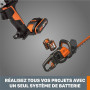 WORX Batterie PowerShare Pro 20V 4 Ah WA3644 | Batterie haute capacité compatible PowerShare 20V, 40V et 80V MAX pour plus d'aut