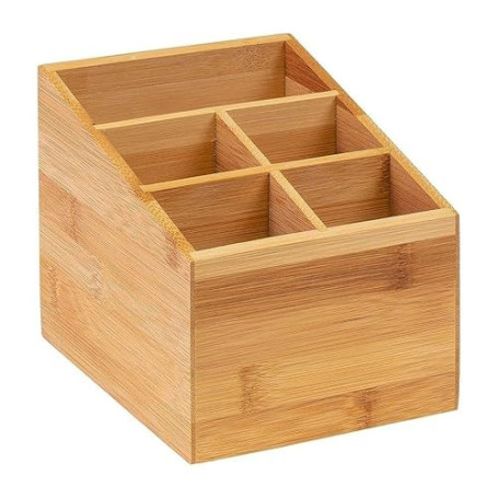 Westmark Organisateur de Cuisine, 5 Compartiments, Dimensions: 13 x 13,5 x 16 cm, Bambou, Tapas + Friends, Brun, 69842270