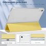 4UBonLife Coque pour iPad A16 11ème Génération 11 Pouces 2025/iPad 10ème Génération 10,9" 2022 avec Porte-Stylet, Housse Étui de