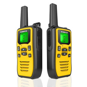 Talkie Walkie Professionnel Longue Portée, 16 Canaux Rechargeable USB, VOX LED Talkie-Walkie