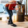 SROTRAS Chaussons Homme Hiver Pantoufles Homme Chaud Antidérapant Confortable Slippers en Feutre
